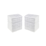 Set 192 Prosoape Ieftine 30x30cm Bumbac Pakistanez 400 g/mp Alb Optic Absorbante și Durabile