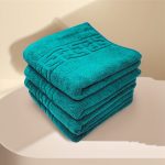 Set Prosoape Bumbac 500g/mp 50x90cm Greek Border Green Dark - Lux și Confort pentru Baie - imagine 3
