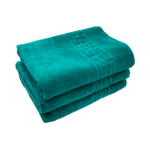 Set 3 Prosoape Bumbac 500g/mp 70x130cm Greek Border Green Dark - Lux și Confort în Baie