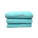 Set 3 Prosoape Bumbac 500g/mp Greek Border Sky Blue 70x130cm - Calitate Premium pentru Baie - imagine 2