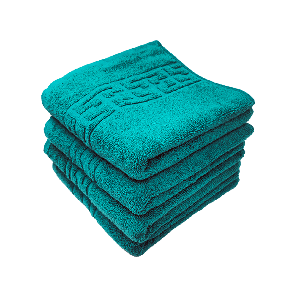 4x511-green-dk Set Prosoape Bumbac 500g/mp 50x90cm Greek Border Green Dark - Lux și Confort pentru Baie - imagine 1