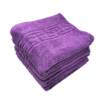 Set 4 Prosoape Bumbac 50x90 cm 500 gr/mp Greek Border Purple - Lux și Confort De 5 Stele