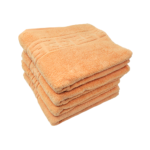 Set 4 Prosoape Bumbac 500g/mp 50x90cm Greek Border Peach - Calitate Premium pentru Baie