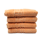 Set 4 Prosoape Bumbac 500g/mp 50x90cm Greek Border Peach - Calitate Premium pentru Baie - imagine 2