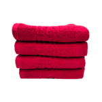 Set 4 Prosoape Bumbac 500g/mp 50x90cm Greek Border Red - Calitate Hotel 5 Stele - imagine 2