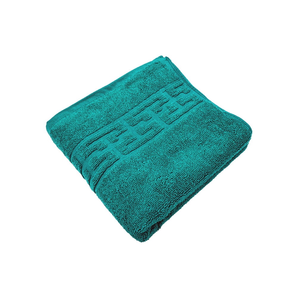 511-green-dk Prosop Bumbac 30x50cm Greek Border Verde Închis 500g/mp - Calitate Premium pentru Baie - imagine 1