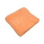 Prosop Bumbac 30x50cm Greek Border Peach 500g/mp