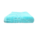 Prosop Bumbac 50x90cm 500g/mp Sky Blue Greek Border - imagine 2