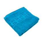 Prosop Bumbac 30x50cm Greek Border Turcoaz 500g/mp - Calitate Hotel 5 Stele