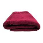Prosop Bumbac 70x130 cm 500 gr/mp Greek Border Burgundy - Calitate Premium pentru Baie - imagine 3