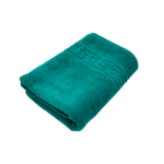 Prosop Bumbac 70x130cm 500g/mp Greek Border Verde Închis Calitate Premium