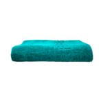 Prosop Bumbac 70x130cm 500g/mp Greek Border Verde Închis Calitate Premium - imagine 2