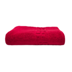 Prosop Bumbac 500g/mp 70x130cm Greek Border Red - Moale și Elegant - imagine 2