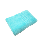 Prosop Bumbac 70x130 cm 500g/mp Greek Border Turcoaz Sky Blue