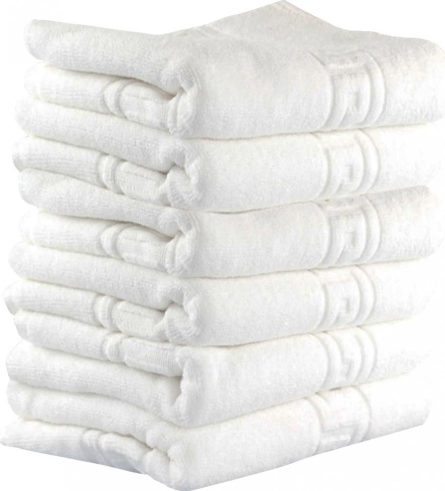6-prosoape-greek-border-2-1 Set 12 Prosoape Hoteliere 70x130cm Bumbac Pakistanez 500g/mp Alb Optic Greek Border - imagine 1