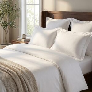 Set 10 Lenjerii Hoteliere King Size Percale Premium Bumbac 100% pentru Pat Matrimonial