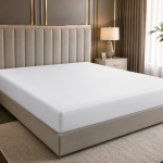 Cearceaf Pat cu Elastic 140x200 cm din Bumbac Percale - Confort și Eleganță pentru Somn Odihnitor