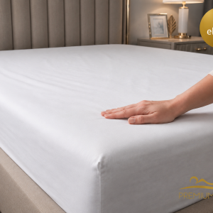 Cearceaf Pat cu Elastic 140x200 cm Bumbac Ranforce pentru Confort și Eleganță în HORECA