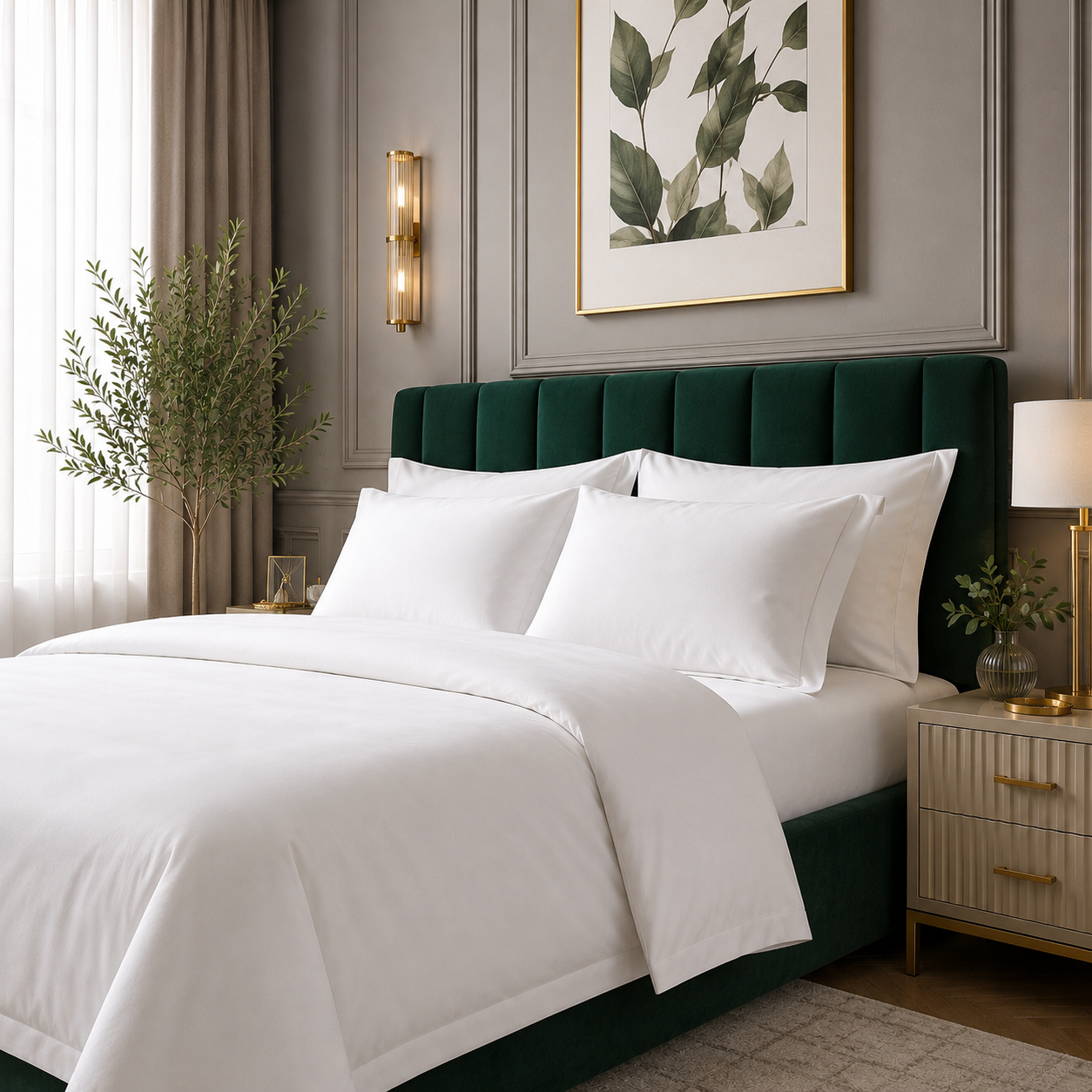 Husa Pilota 140x220 cm Bumbac Ranforce - Confort Elegant pentru Unități de Cazare (1) Husa Pilota 140x220 cm Bumbac Ranforce - Confort Elegant pentru Unități de Cazare