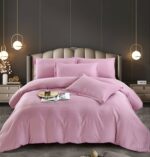 Lenjerie King Size Damasc Finet 6 Piese Verde - Confort Suprem si Design Elegant - imagine 28