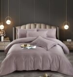 Lenjerie King Size Damasc Finet 6 Piese Empress - Confort Suprem si Design Elegant