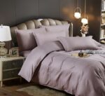 Lenjerie King Size Damasc Finet 6 Piese Empress - Confort Suprem si Design Elegant - imagine 2