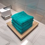 Set Prosoape Bumbac 500g/mp 50x90cm Greek Border Green Dark - Lux și Confort pentru Baie - imagine 4