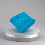 Set 4 Prosoape Bumbac 500g/mp 50x90cm Greek Border Turcoaz - Calitate Premium pentru Baie - imagine 7