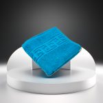 Set 4 Prosoape Bumbac 500g/mp 50x90cm Greek Border Turcoaz - Calitate Premium pentru Baie - imagine 6