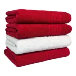 Set 4 prosoape bumbac 500 gr/mp Greek Border 50x90 cm ultra-absorbante