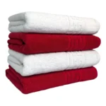 Set 4 prosoape bumbac 500 gr/mp Greek Border 50x90 cm, ultra-absorbante