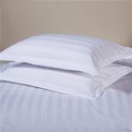 Set 2 Fete De Perna 50x70cm Damasc Bumbac Cu Bordura 1cm - Calitate Superioara Si Confort Luxos - imagine 4