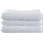 Set 3 Prosoape Hoteliere 70x130cm Bumbac Pakistanez 500g/mp Alb Optic Greek Border - imagine 5