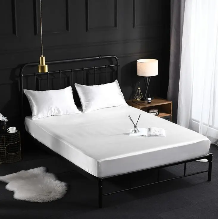 s-l1200-3 Cearceaf Pat cu Elastic 180x200 cm Satin Bumbac, Confortabil și Elegant, Antipilling, Ușor de Întreținut - imagine 1
