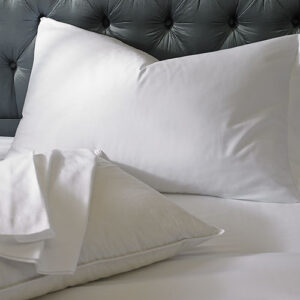 Set 2 Fete Perna 40x40 cm Bumbac Percale - Eleganță și Confort pentru Lenjerii de Pat Hoteliere