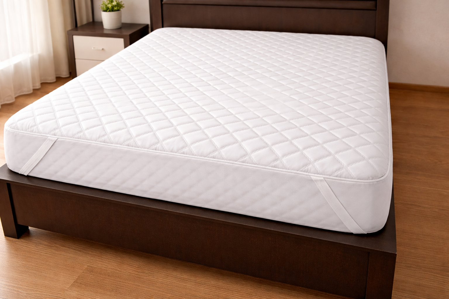 Protectie saltea 160x200cm matlasata ultrasonic cu elastic PMU160 Protectie saltea 160x200cm matlasata ultrasonic cu elastic PMU160