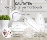 Perna Feeling Green Future 70x70 cm 50% Puf de Gasca 50% Pana de Gasca Confortabila si Rezistenta - imagine 9