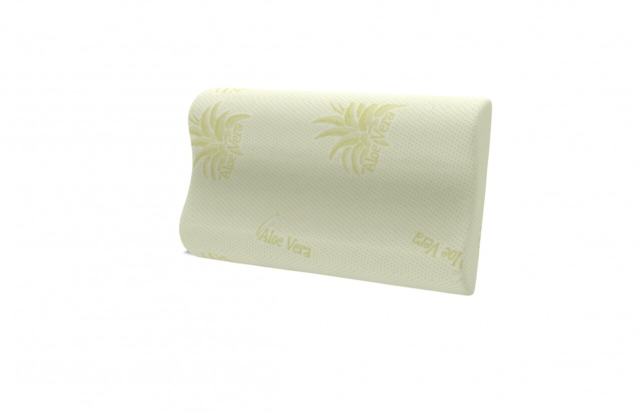 Perna Anatomica Memory Latex Aloe Vera 40x60x11 cm Perna Anatomica Memory Latex Aloe Vera 40x60x11 cm