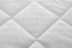Pilota Alcam Damasc White Line 180x200 cm Umplutura Bumbac 300 g/mp Matlasata Moale and Rezistenta - imagine 5