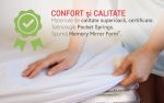 Saltea Ortopedică Hotel Line Deluxe 90x200 cm cu Spumă Memory, Hipoalergenică și Tehnologie Arcuri Pocket - imagine 5