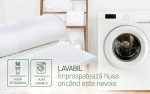 Topper Saltea Viva Memory Dual Confort 140x200 cm, H 6 cm - Spuma Memory, 7 Zone de Confort, Husa Lavabila - imagine 9