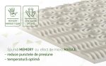 Topper Saltea Viva Memory Dual Confort 160x190 cm H 6 cm Spuma Memory 7 Zone - imagine 5