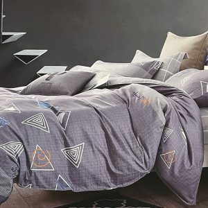 Lenjerie Marie Nouell Fashion 4 Piese Finet pentru 2 Persoane cu Cearceaf Pilota Anti-Sifonare si Ambalaj Elegant