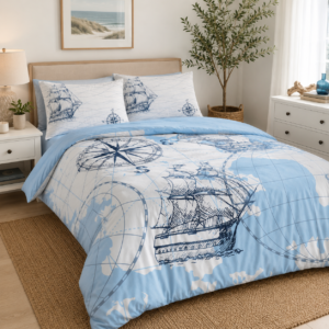 Lenjerie Pat King Size Ocean TAC – Bumbac Ranforce