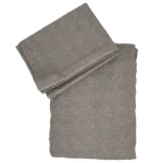 Set Cearceaf Pat Elastic Bej 160x200 cm cu 2 Fete Perna 50x70 cm Bumbac Mercelizat Satinat