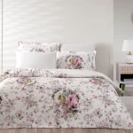 Lenjerie De Pat Olea Clarette TAC Bumbac Satinat Deluxe Antisifonare Design Modern Cadou Elegant