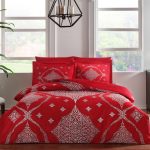 Lenjerie de Pat Aira Roșu TAC Bumbac Dublu Satinat Deluxe – 100% Bumbac Premium, Antisifonare și Design Elegant
