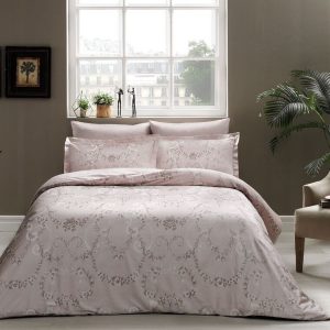 Lenjerie De Pat Dorian TAC Bumbac Dublu Satinat Deluxe Antisifonare Design Modern 240x260 cm