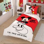 Lenjerie De Pat Mickey 90 Year TAC Elastic Bumbac Ranforce Disney Design Modern Antisifonare