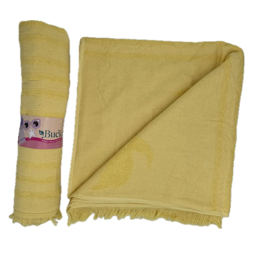 prosop-bumbac-piscina-galben-jpg Prosop Baie Piscina Galben Bumbac 70x150 cm Absoarbe Rapid - imagine 1